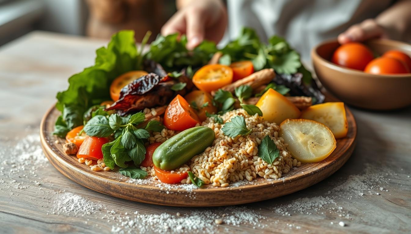 Healthy home cooking bowl