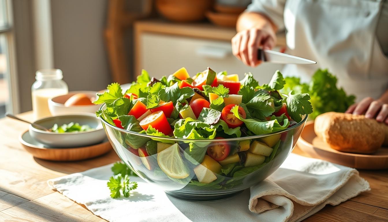 Fresh seasonal cooking dish